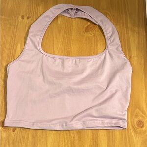 Lavender Halter Crop Top